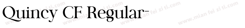 Quincy CF Regular字体转换
